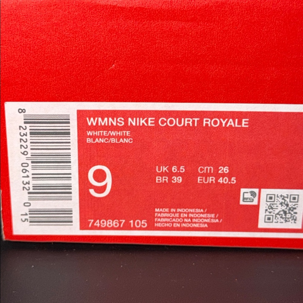 Nike Court Royale White 749867-105 Women’s Size 9 - Picture 6 of 6